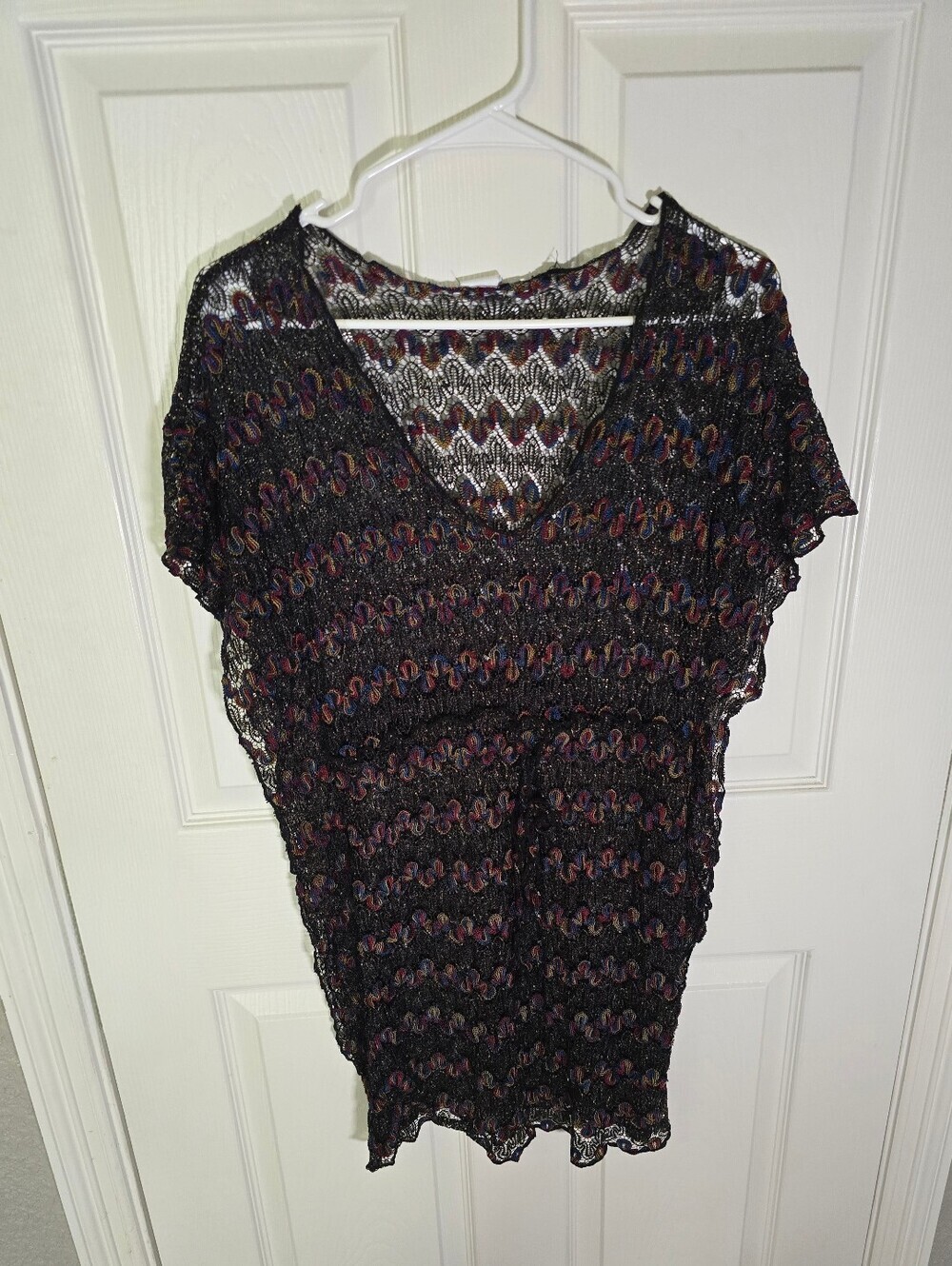 Time and Tru Womens Crochet Swim Cover-up Medium
